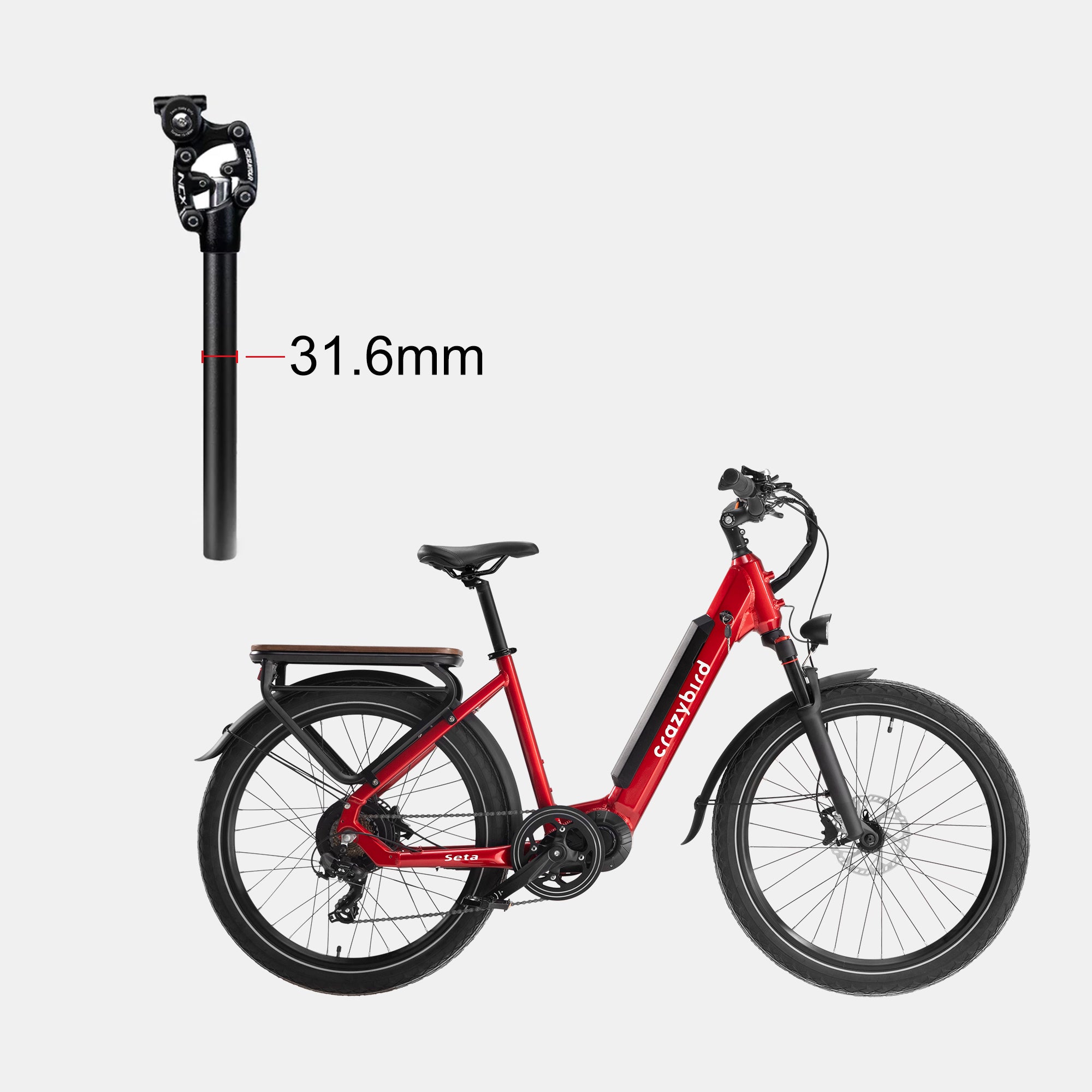 freibike sattelstütze Crazybird Federsattelstütze