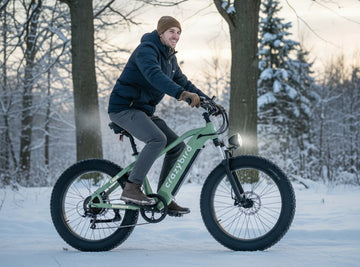 elektrofahrrad 60 km h Crazybird-CB60 Elektrofahrrad für Erwachsene mit 750W Motor 26" x 4.0 Fat Tire 52V 20AH Abnehmbarer Akku Elektrisches Mountainbike mit vorderer Gabel-Federung bis zu 60 km/h Shimano 7-Gang