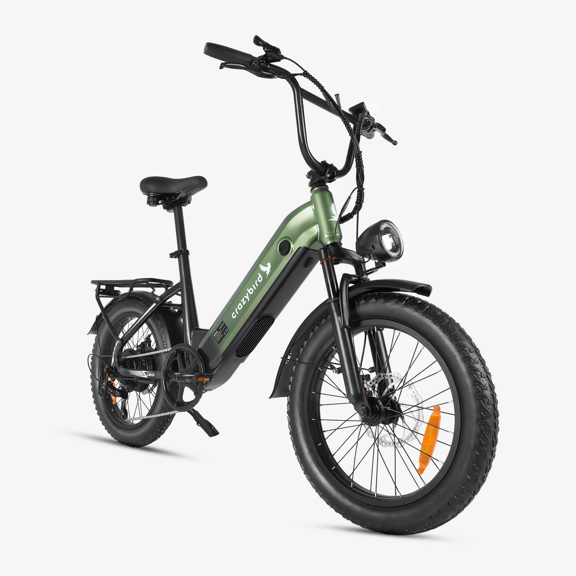 mountainbike mit breitreifen Crazybird CB12 E-Bike City & Trekking Tiefeinsteiger 20 Zoll
