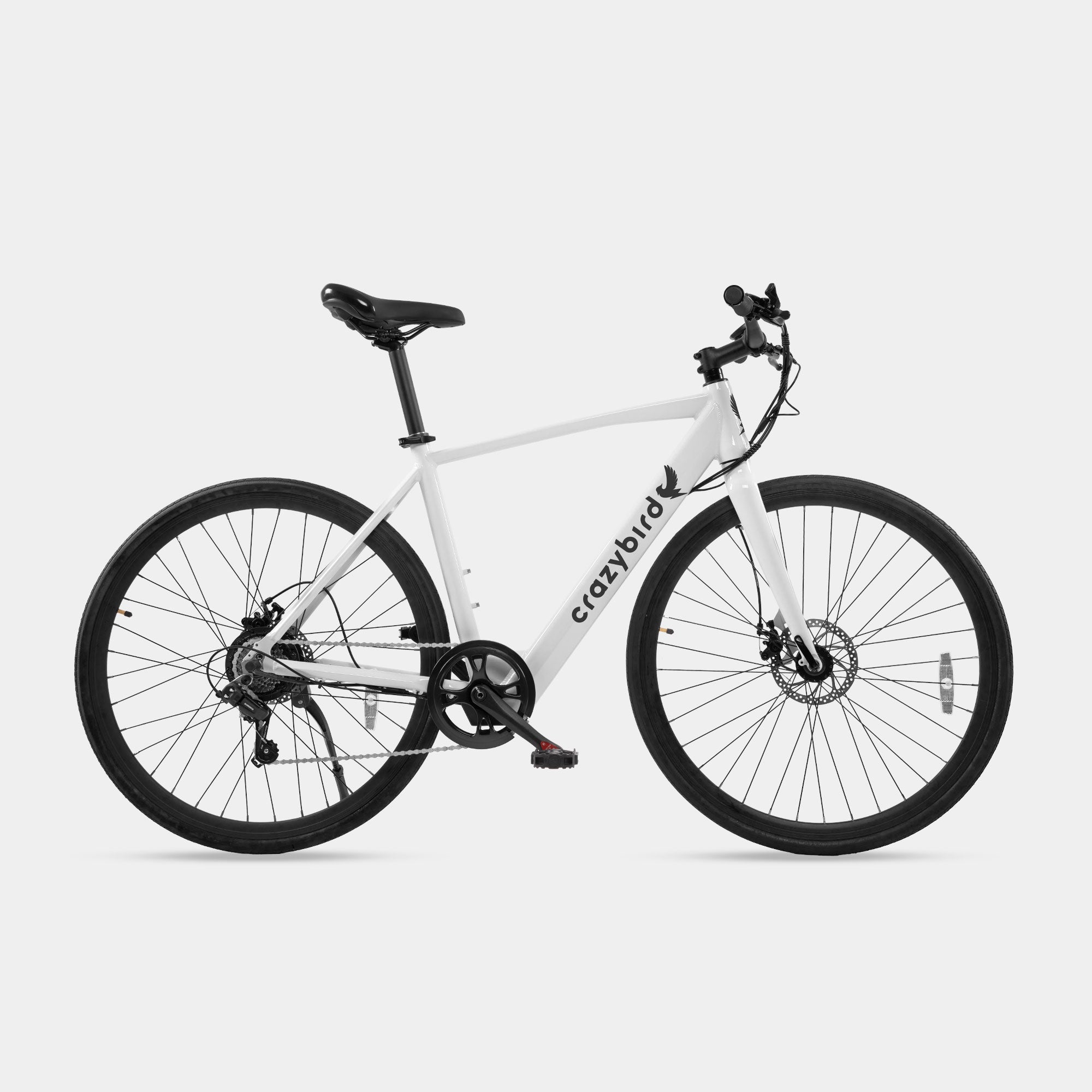 bird elektrofahrrad Crazybird CB20 Elektrofahrrad für Erwachsene 500W Motor 36V 230,4Wh  Lithium-Akku Bis zu 40 km Elektrofahrrad 3-Pedalunterstützung LCD-Display  Ebike Shimano 7-Gang City Commuter CE-Zertifizierung