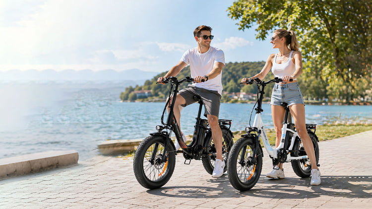 fahrrad de rücksendeschein Crazybird-CU7 Elektrofahrrad für Erwachsene, 500W Motor 20-Zoll-Reifen 48V 15AH Abnehmbarer Akku für E-Bike Stadtpendler Klappbare Erwachsenen-Elektrofahrräder Shimano 7-Gang LCD-Display