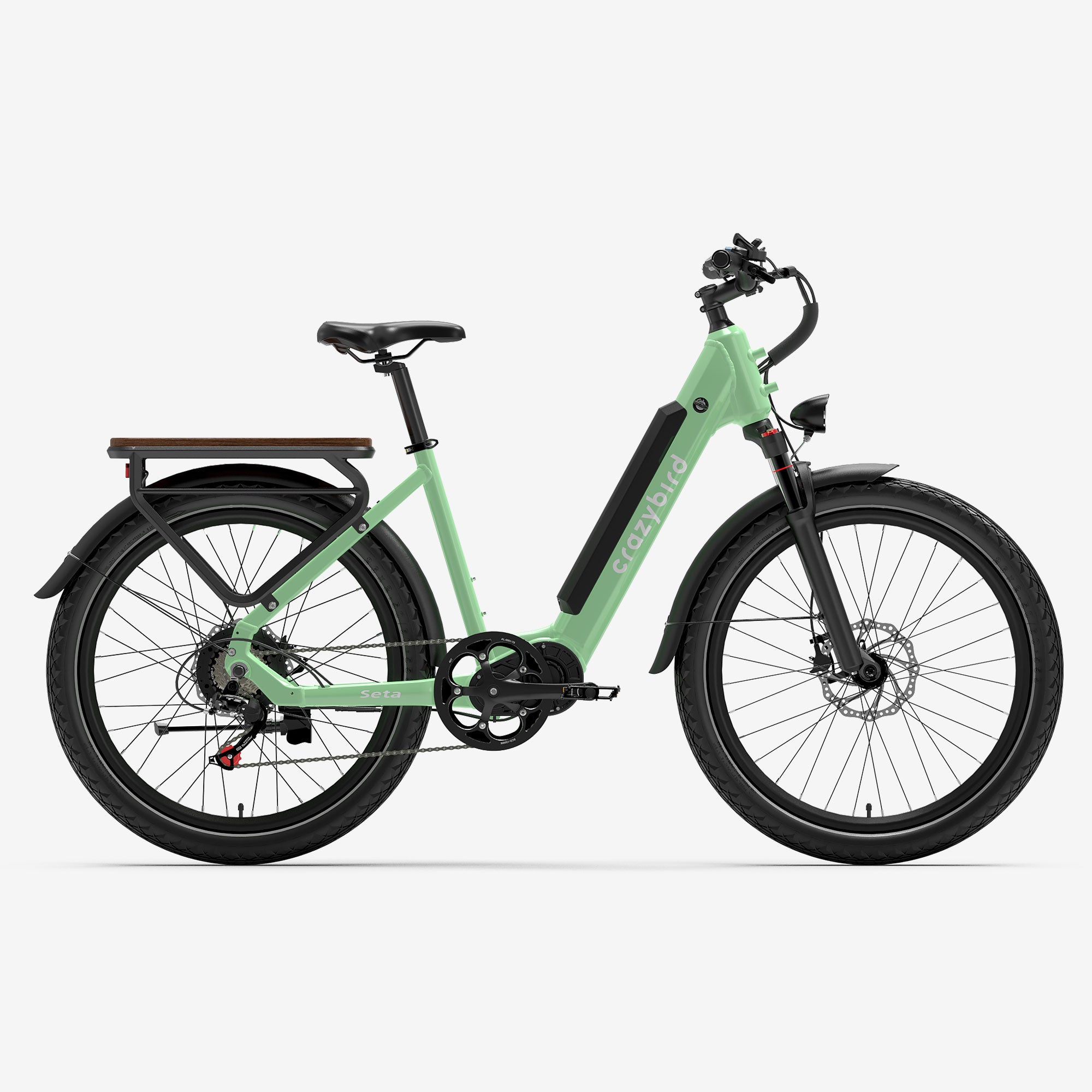 elektrofahrrad frisieren Crazybird-Seta Elektrofahrrad für Erwachsene 500W Motor Spitzen-E-Bike  48V/14 Ah Abnehmbarer Akku Elektrofahrrad mit 7-Gang 26" Elektrisches  Mountainbike mit vorderer Federung bis zu 50 Meilen