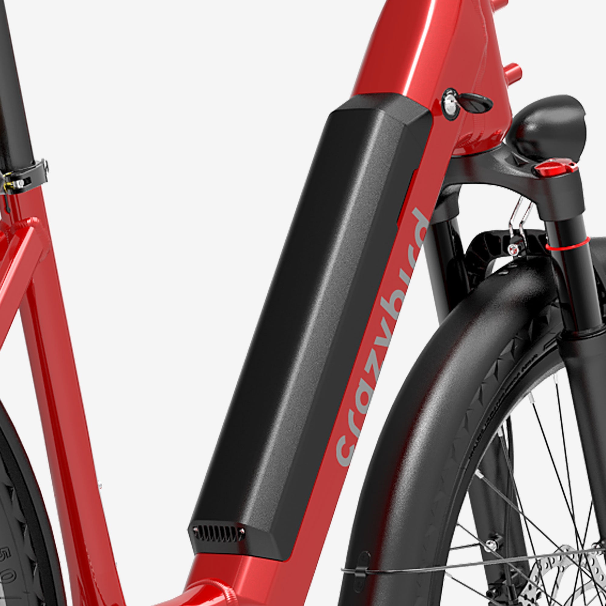 e bike trekking abnehmbarer akku Crazybird-Seta Elektrofahrrad für Erwachsene 500W Motor Spitzen-E-Bike 48V/14 Ah Abnehmbarer Akku Elektrofahrrad mit 7-Gang 26" Elektrisches Mountainbike mit vorderer Federung bis zu 50 Meilen